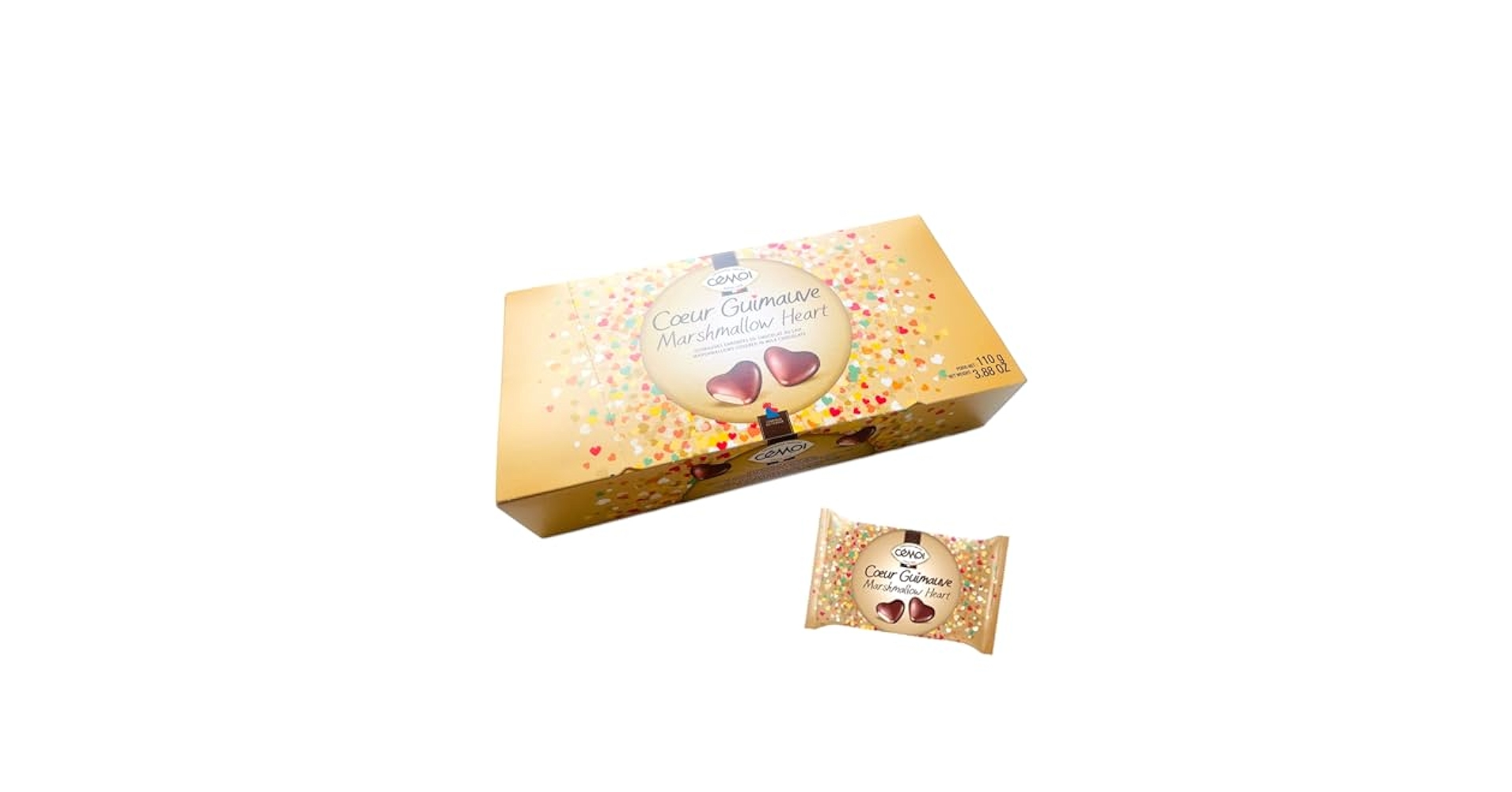 Amazon.co.jp: セモア マシュマロハーツ 【 1箱 】 110g チョコ
